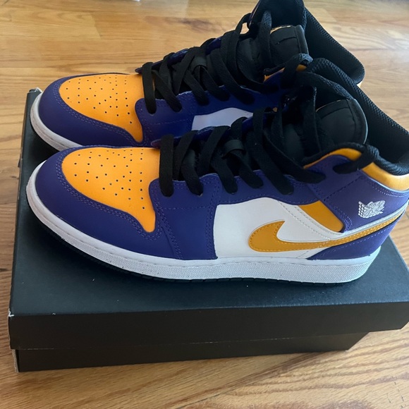 Nike Kids' Sneakers - Bold Purple Orange and White